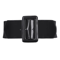Wide Patent Leather Stretch Belt (2 Colours