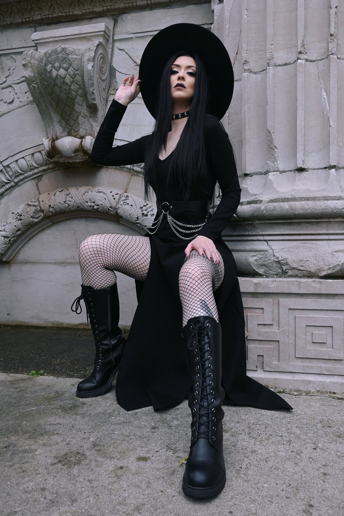 The Kassandra Maxi Dress in a sleek, body-hugging silhouette designed with a soft, flexible poly blend fabric that moves with you. Its plunging neckline and dual thigh slits add sensual charm while maintaining tasteful coverage, ideal for transitioning from casual daytime lounging to glamorous evening wear.