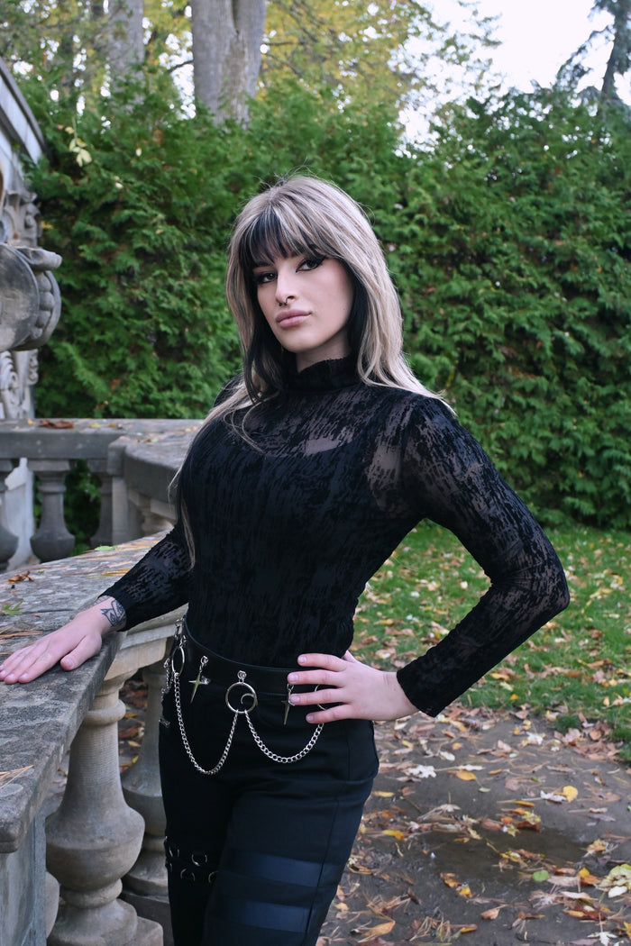 Lattice Sheer Top