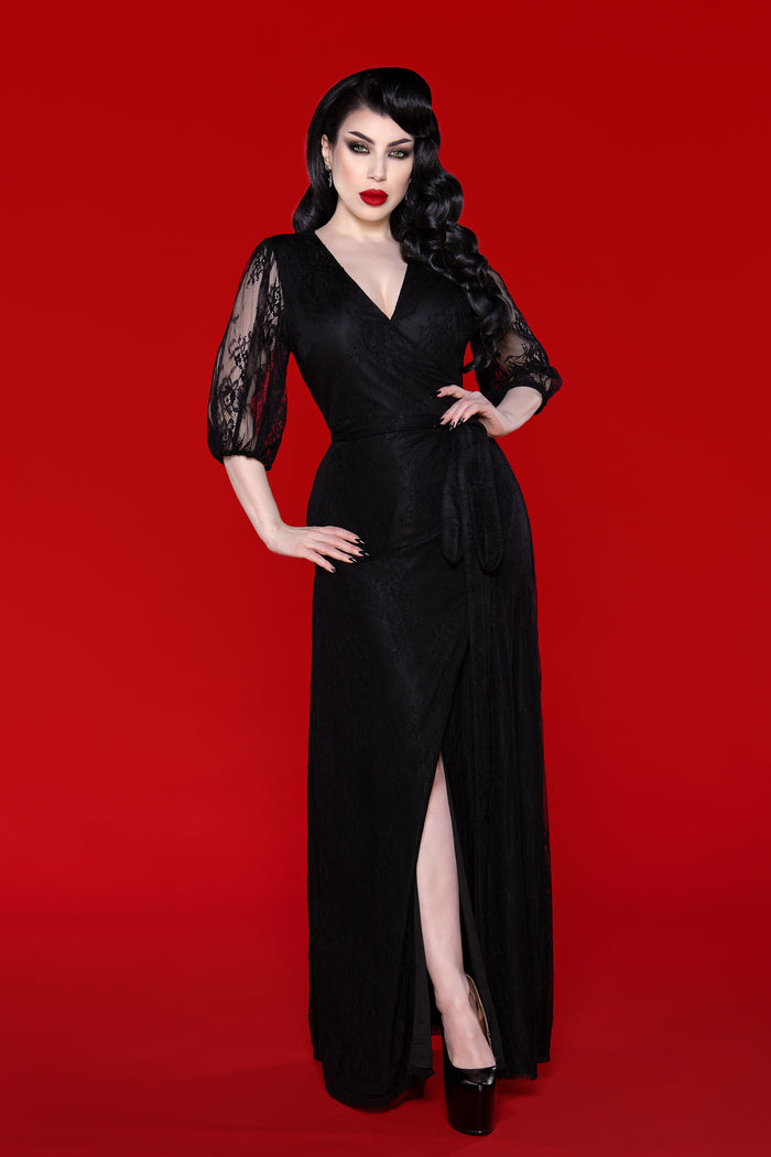 Winona Dress - Black Lace