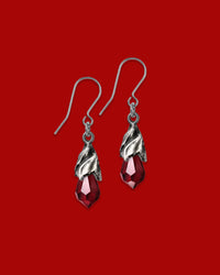 Empyrean Tear Earrings - Red