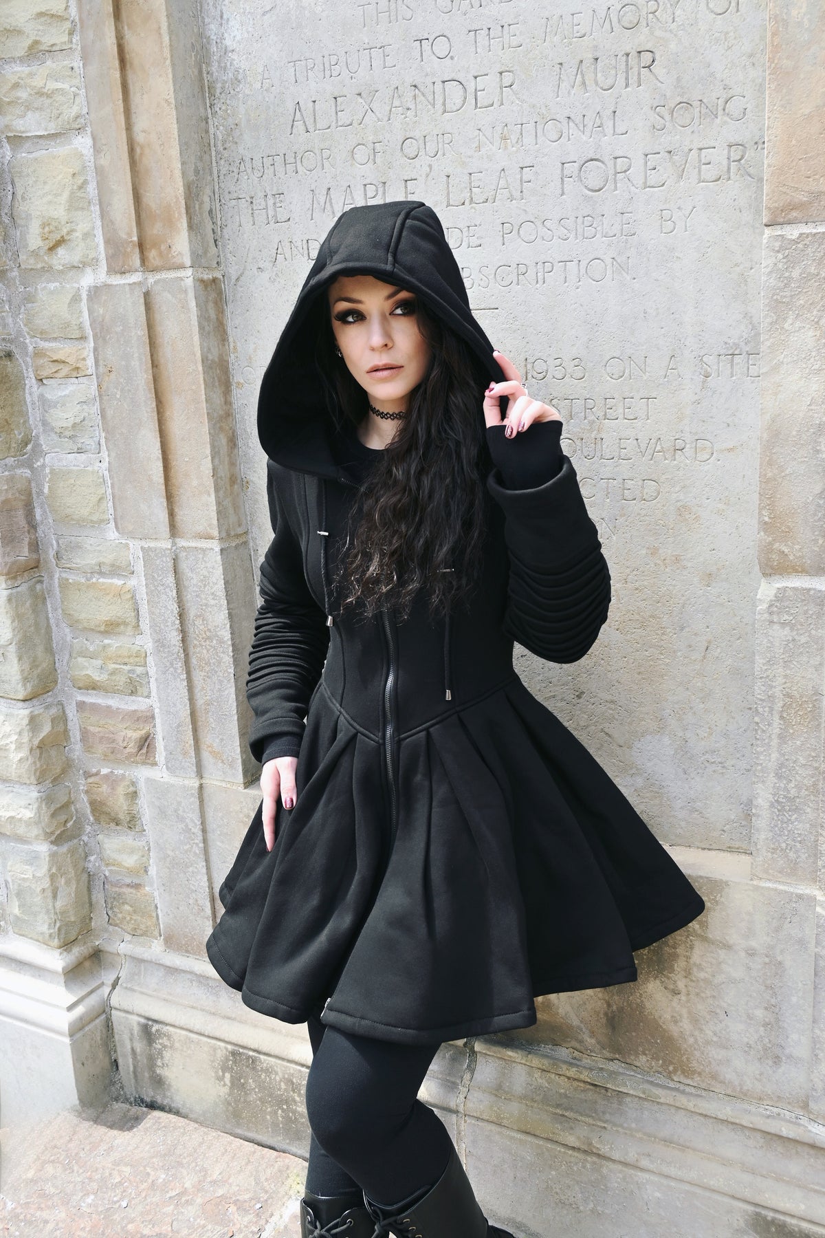 Dracula Hoodie Dress – Gothic Hoodie Dress by Dracula Clothing