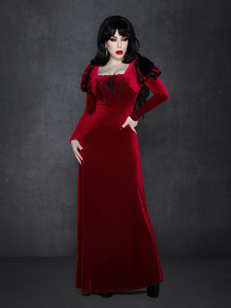 The Howling Dress - Burgundy KATAKOMB The Howling Dress - Burgundy KATAKOMB