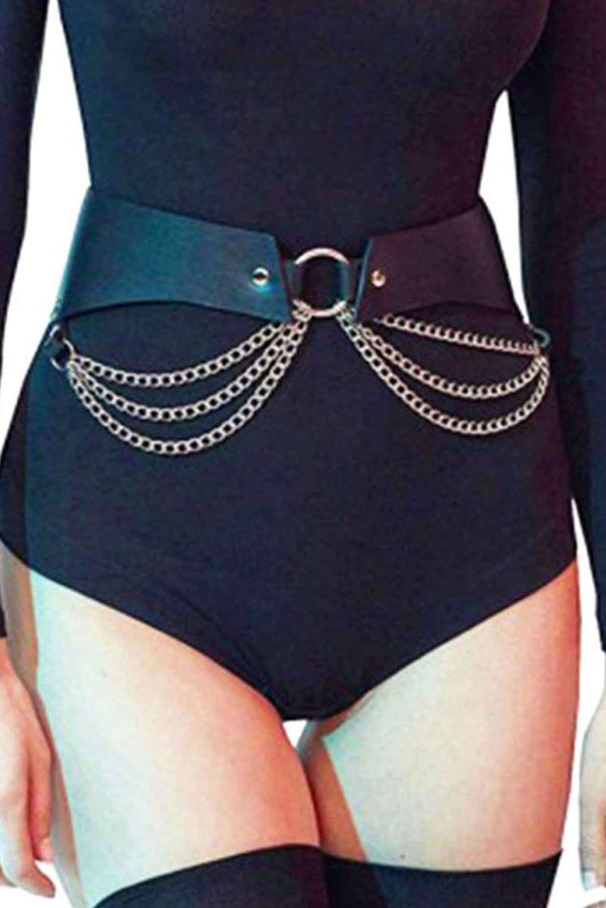 Turn heads when you cinch in your silhouette with the Vamp Chain Belt: a bold metal chain design from KATAKOMB that adds instant punk‑attitude and polish to your wardrobe.