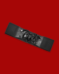 Elastic Waist Belt Bat Black