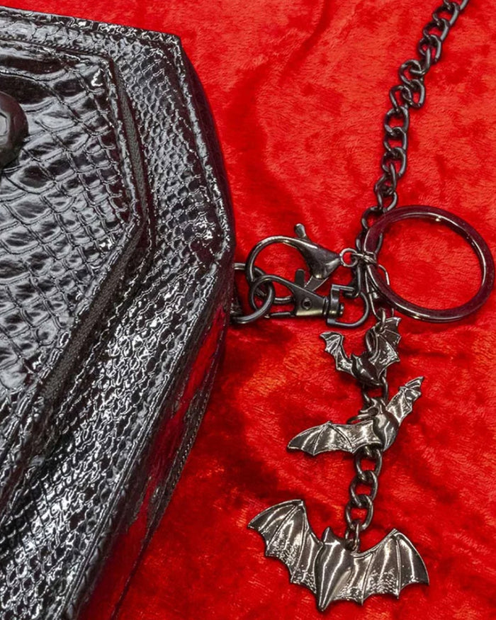 Flying Bat Charms Keychain