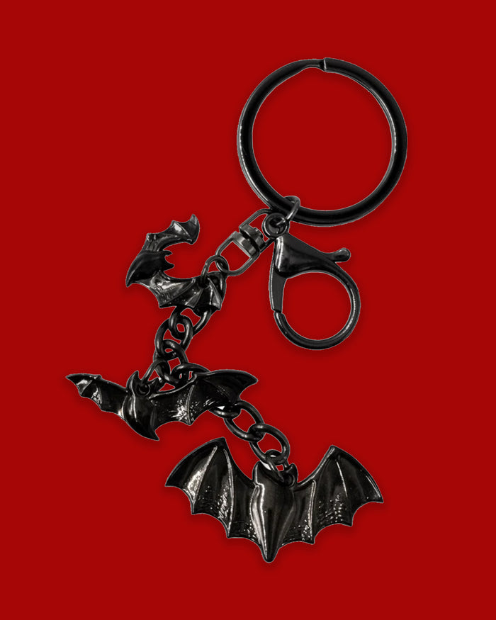 Flying Bat Charms Keychain