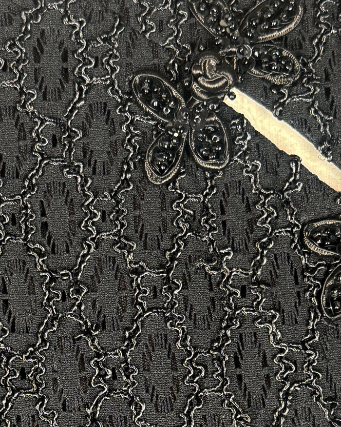 Vintage 90s ALGO 3D Lace Qipao Mini Dress