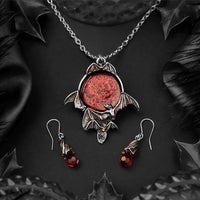 Empyrean Tear Earrings - Red