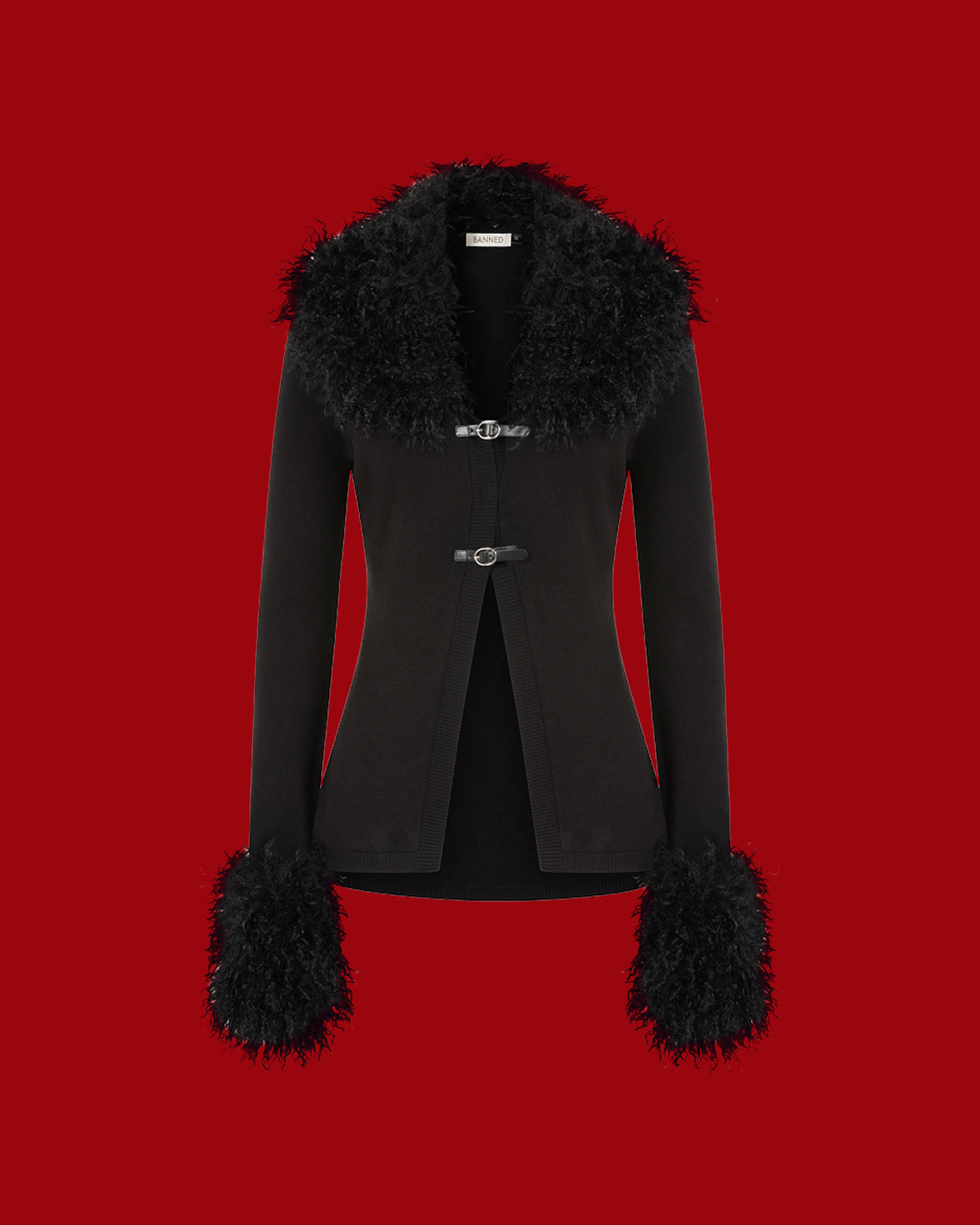 Wicked Rose Cardigan - Black