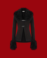 Wicked Rose Cardigan - Black