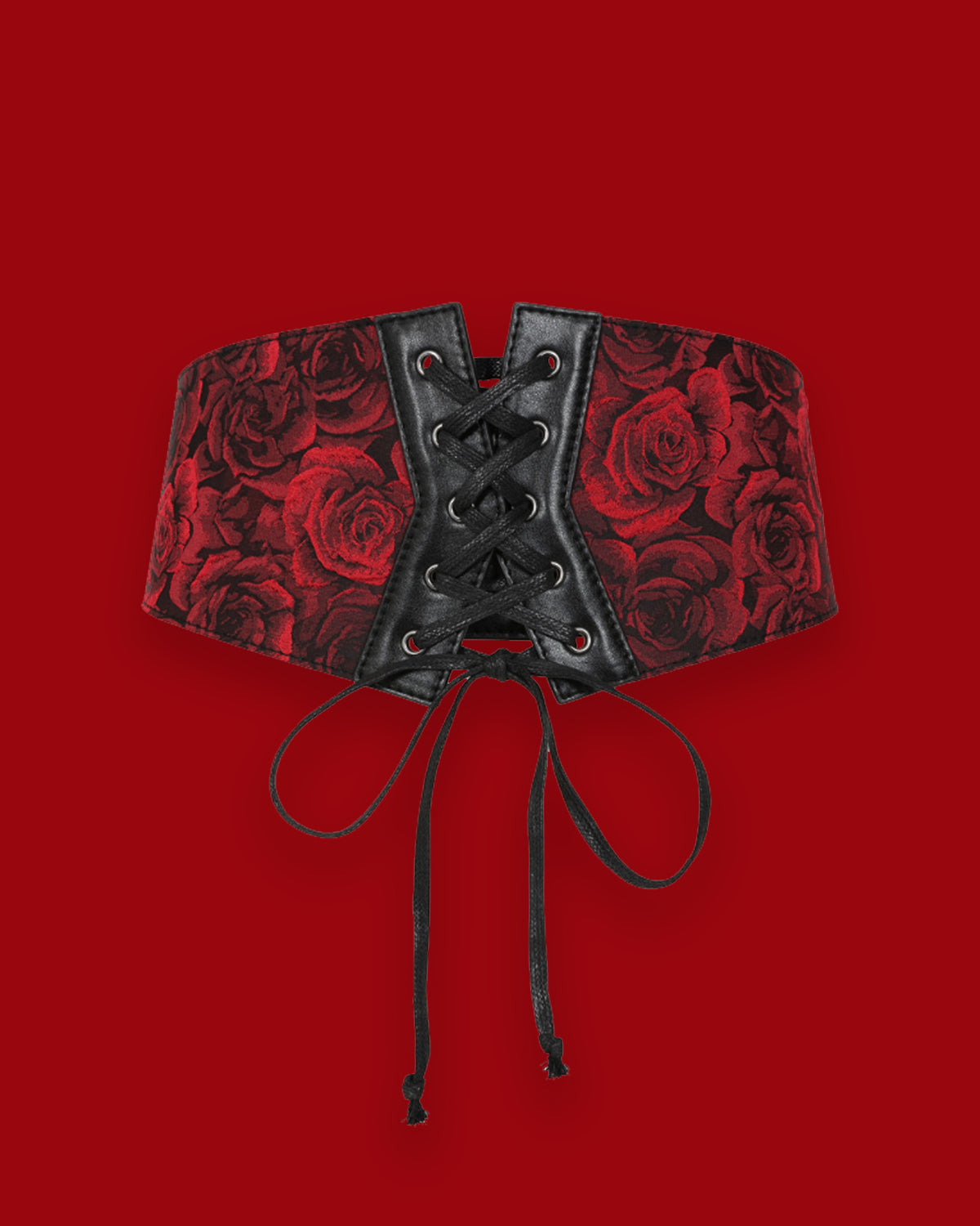 Crimson Thorn Rose Corset Belt
