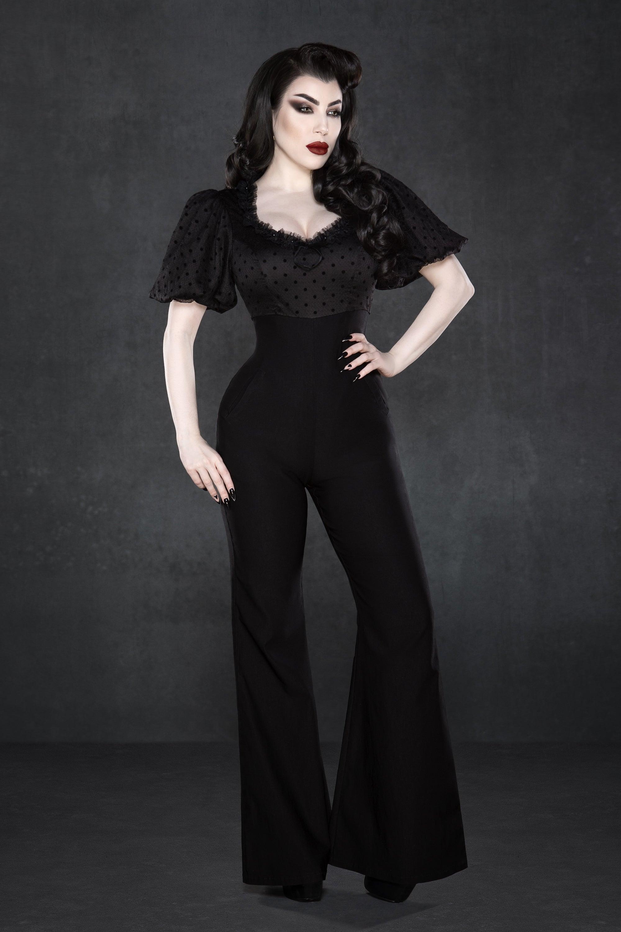 Goth jumpsuit cheap