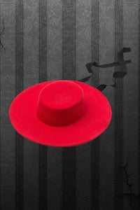 Designed for the modern trendsetter, the American Gothic wide-brimmed wool hat delivers striking style and high-quality craftsmanship. The soft wool material provides structure and warmth, while the black ribbon accent creates a refined, romantic look. Whether in bold red or classic black, this statement hat adds instant sophistication and flair to any wardrobe.