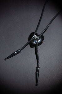 Premium handcrafted bolo tie made in small batches, featuring two personalized photo lockets and detailed logo engraving, combining quality materials with a custom design that highlights both elegance and individuality for any occasion.