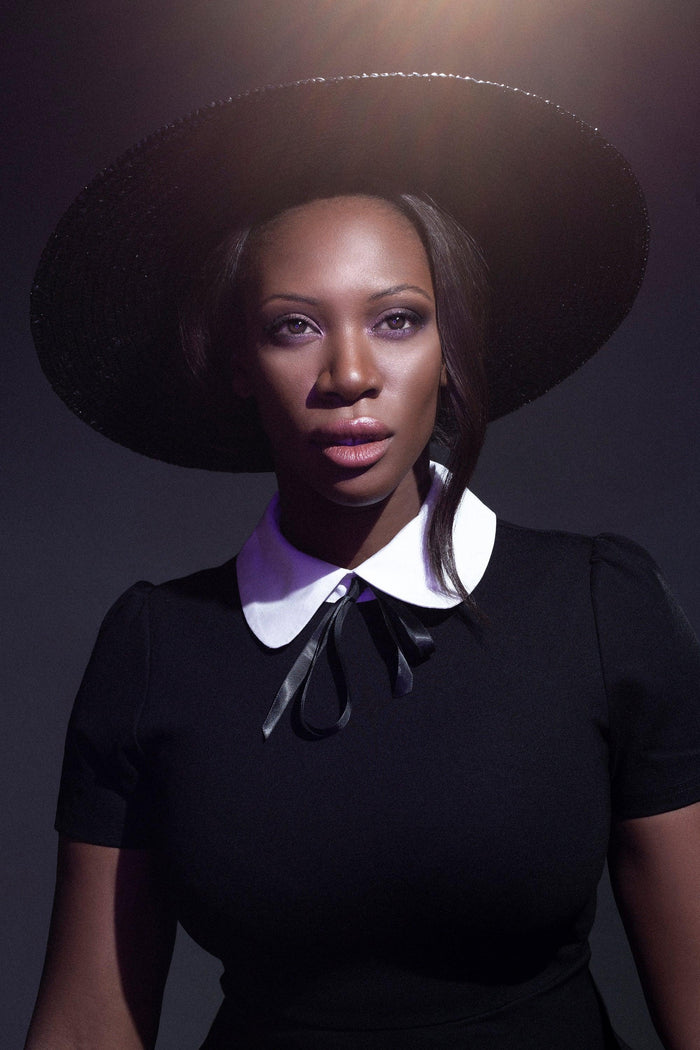 Add mystical flair to your look with the Sorceress Hat by KATAKOMB — a handmade straw hat with a dramatic wide brim that keeps you stylishly shielded from the sun or moonlight alike.