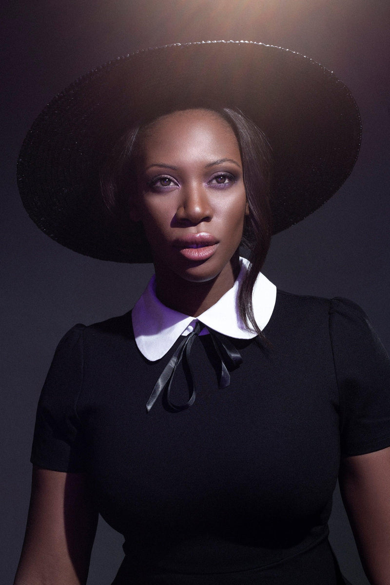 Add mystical flair to your look with the Sorceress Hat by KATAKOMB — a handmade straw hat with a dramatic wide brim that keeps you stylishly shielded from the sun or moonlight alike.