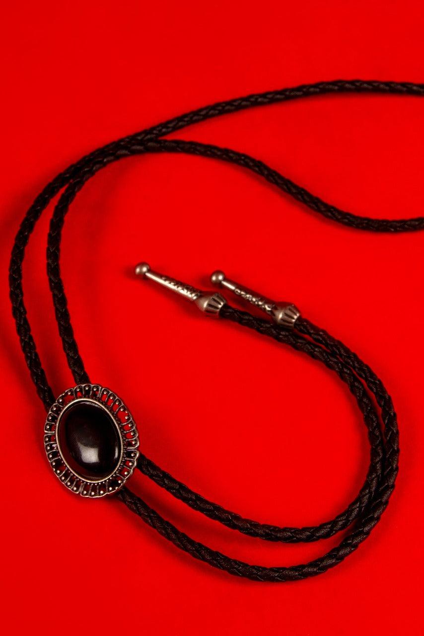 Black Bolo Tie