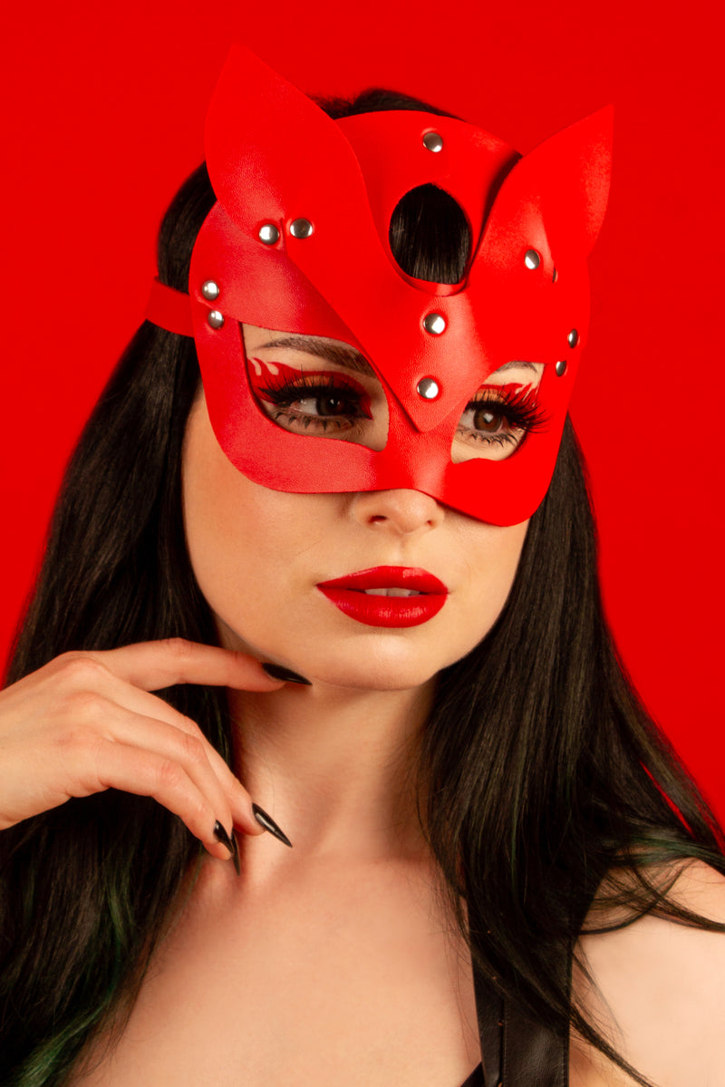 Kitty Mask - Red